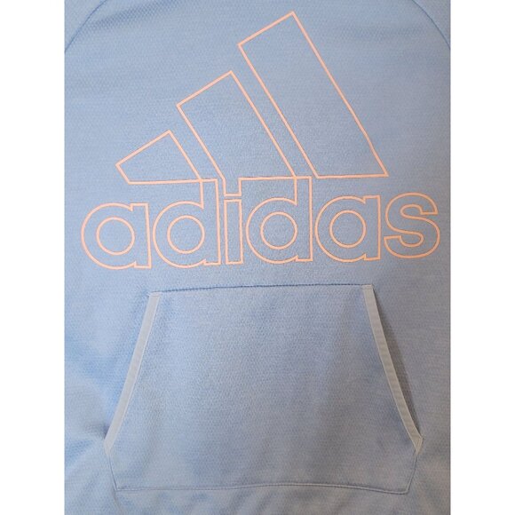 Adidas Climawarm Athletic Hooded Sweatshirt Size Small Women's Blue‎ - Picture 3 of 5
